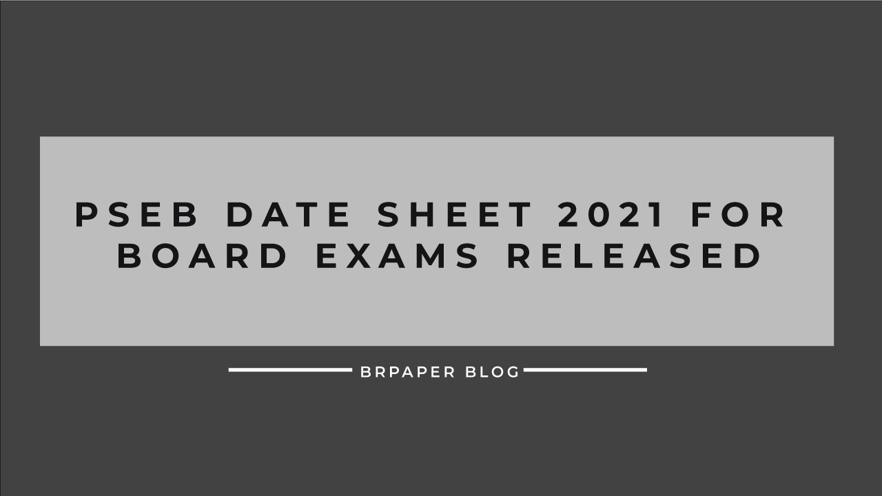 PSEB date sheet 2021 for board exams released